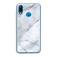 Witte marmer: Huawei P20 Lite Transparant Hoesje