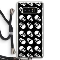 Musketon Skulls: Samsung Galaxy Note 8 Transparant Hoesje met koord