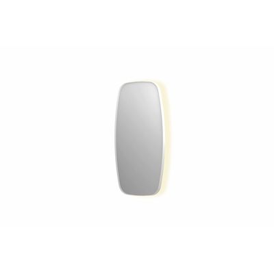 INK SP30 spiegel - 50x4x100cm contour in stalen kader incl indir LED - verwarming - color changing - dimbaar en schakelaar - mat wit 8409751