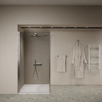 Douchecabine | BWS Gusma | 1 Deur | 90x90x190 cm | Chroom Boss & Wessing