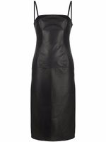 Giuseppe Di Morabito robe mi-longue en cuir - Noir