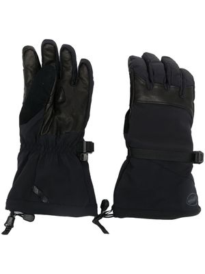Mammut logo-print panelled gloves - Noir