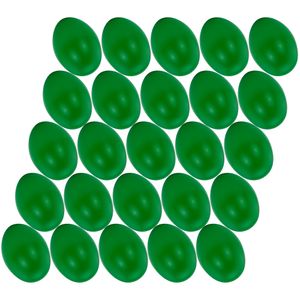 50x stuks groen hobby knutselen eieren van plastic 4.5 cm