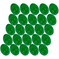 50x stuks groen hobby knutselen eieren van plastic 4.5 cm