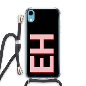 Monogram: iPhone XR Transparant Hoesje met koord