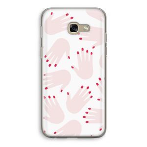 Hands pink: Samsung Galaxy A5 (2017) Transparant Hoesje