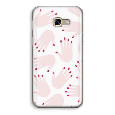 Hands pink: Samsung Galaxy A5 (2017) Transparant Hoesje