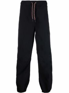 Marcelo Burlon County of Milan pantalon de jogging à logo Cross brodé - Noir