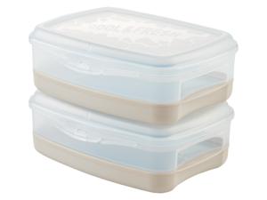 LIVARNO home Koel- en vershoudbakjes (2 vershoudbakjes)
