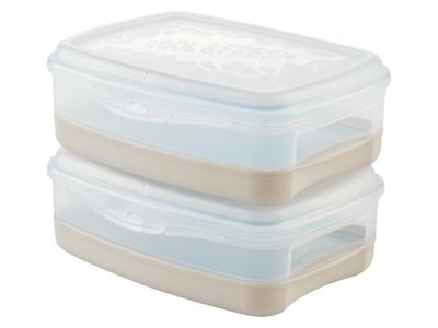 LIVARNO home Koel- en vershoudbakjes (2 vershoudbakjes)