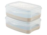 LIVARNO home Koel- en vershoudbakjes (2 vershoudbakjes)