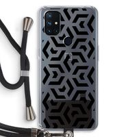 Crazy pattern: OnePlus Nord N10 5G Transparant Hoesje met koord