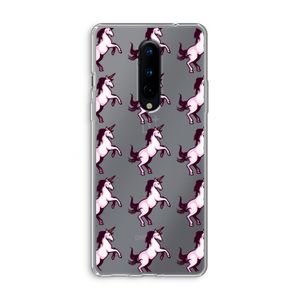 Musketon Unicorn: OnePlus 8 Transparant Hoesje