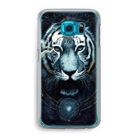 Darkness Tiger: Samsung Galaxy S6 Transparant Hoesje - thumbnail