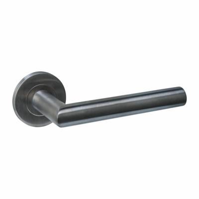 Intersteel deurkruk Q 01 op rozet verdekt ø52x6mm - PVD antraciet
