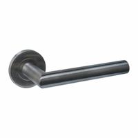 Intersteel deurkruk Q 01 op rozet verdekt ø52x6mm - PVD antraciet