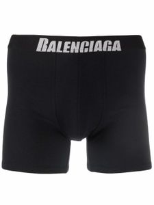 Balenciaga boxer à logo brodé - Noir