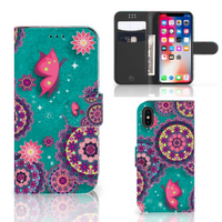 Apple iPhone X | Xs Hoesje Cirkels en Vlinders