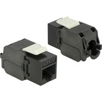 DeLOCK keystone module rj45 jack > lsa cat.6a utp (zwart)