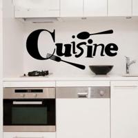 Lepel vork gesneden keuken sticker restaurant achtergrond muur decoratie stickers