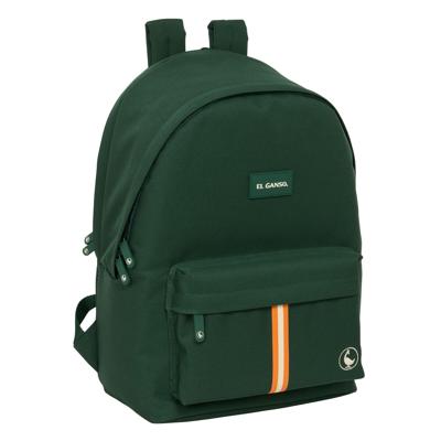 Schoolrugzak El Ganso +usb el ganso basics Groen 31 x 44 x 18 cm