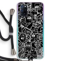 Vexx Black City : Oppo A72 Transparant Hoesje met koord