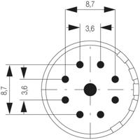 Weidmüller 1224490000 Stekker inzetstuk 9 Solderen 1 stuk(s)