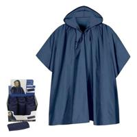 Regenjas Poncho Blauw (Één maat)