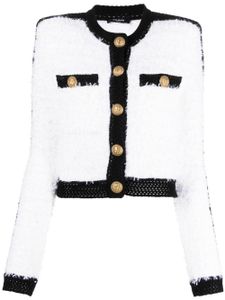 Balmain veste crop Spencer - Blanc