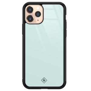 iPhone 11 Pro glazen hardcase - Pastel blauw