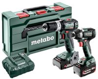 Metabo Accu Combo Set 2.8.7 | SB 18 L BL (Klopboormachine) + SSD 18 LT 200 BL (Slagschroevendraaier) | 18 V | 1x2.0Ah, 1x 5.2Ah, ASC 55 | In Metabox -