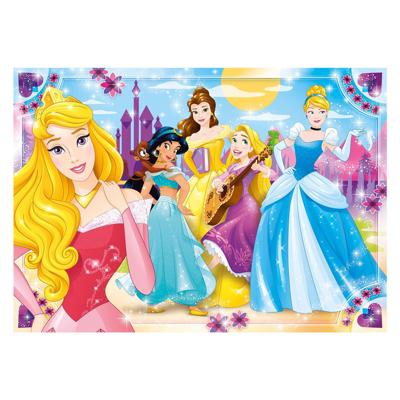 Clementoni legpuzzel super color maxi disney prinses, 104st.