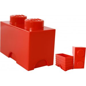 Room Copenhagen LEGO Storage Brick 2 Rood opbergdoos