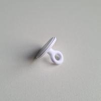 Kleefoogje rond 20 mm wit 100 stuks