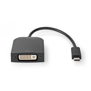 Nedis CCGB64552BK02 0,2 m USB Type-C DVI-D Zwart