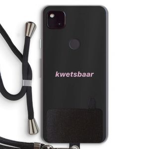 kwetsbaar: Pixel 4a 5G Transparant Hoesje met koord