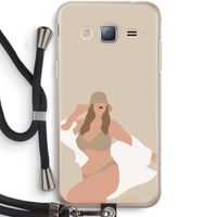One of a kind: Samsung Galaxy J3 (2016) Transparant Hoesje met koord
