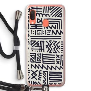 Marrakech print: Samsung Galaxy A20e Transparant Hoesje met koord