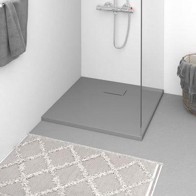 VidaXL Douchebak 90x90 cm smc grijs