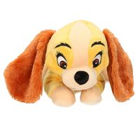 Bruine Disney Lady hond knuffels 25 cm knuffeldieren - thumbnail