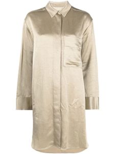 By Malene Birger robe-chemise à poche poitrine - Or