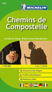 Wandelatlas - Pelgrimsroute (kaart) 161 Chemins de Compostelle GR65 |