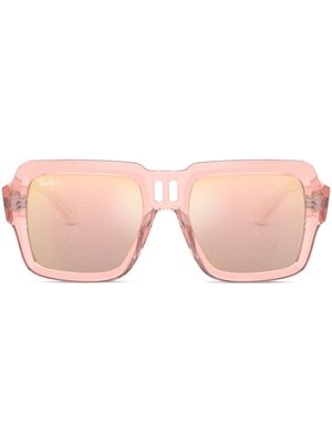 Ray-Ban lunettes de soleil à monture carrée - Rose