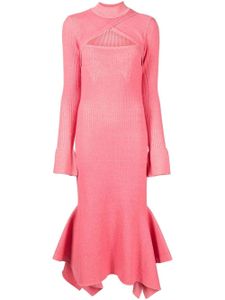 3.1 Phillip Lim robe nervurée à découpes - Rose