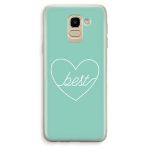 Best heart pastel: Samsung Galaxy J6 (2018) Transparant Hoesje