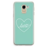 Best heart pastel: Samsung Galaxy J6 (2018) Transparant Hoesje