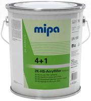 Mipa vulmiddel voor grondverf "4+1 acrylfiller hs " 4+1 acrylic filter hs 4l light gray