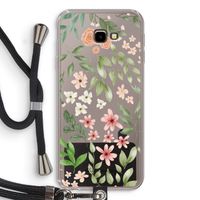 Botanical sweet flower heaven: Samsung Galaxy J4 Plus Transparant Hoesje met koord