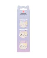 HEMA Magnetische boekenleggers 21.5x6cm kat - 3 stuks