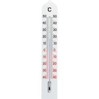 Buitenthermometer kunststof wit 41 cm - thumbnail